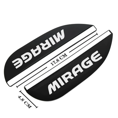 Rearview mirror rainproof sticker: Rain Eyebrow Modification Decorative Car - mitsubishi-10-mirage
