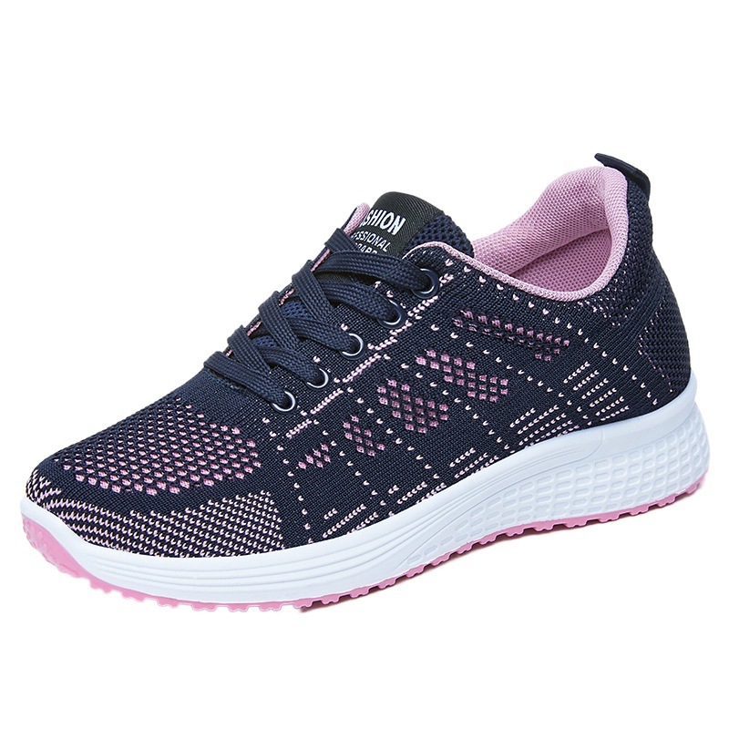 Zapatos zapatos casuales transpirables de verano para mujer zapatos para correr de suela blanda al por mayor zapatos de mujer deportivos de moda transfronteriza de todo fósforo coreano