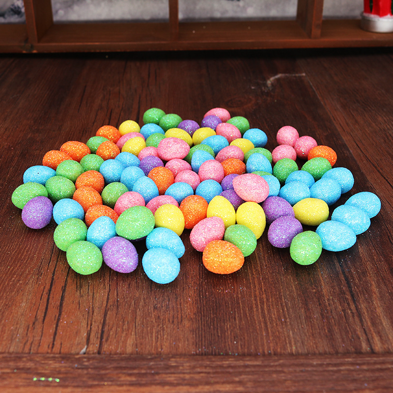Decoraciones de huevo de Pascua 1.5 * 1.8cm mini huevo de Pascua huevo de espuma pequeño huevo de paloma huevo al por mayor