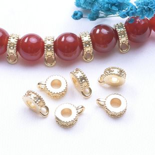 ��ɫ14K������ͨ��׎��������Ƭ�ִ�ɢ�� DIY��朴���������