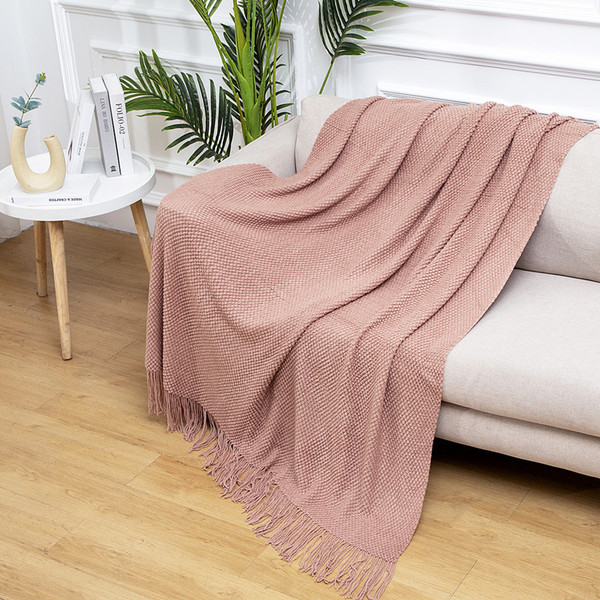 Wool knitted carpet sofa