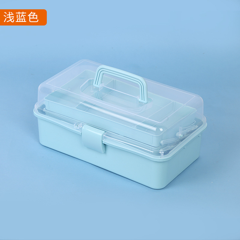 スポット三層調節可能な折りたたみアートマニキュア用品収納ボックスマルチカラーデスクトップ収納雑貨部品ツールボックス|undefined