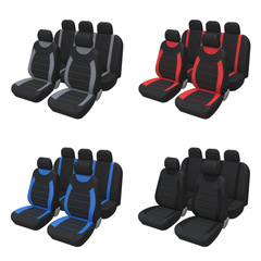外貿汽車座椅套通用布藝椅套內飾跨境車座椅套亞馬遜批發0080
