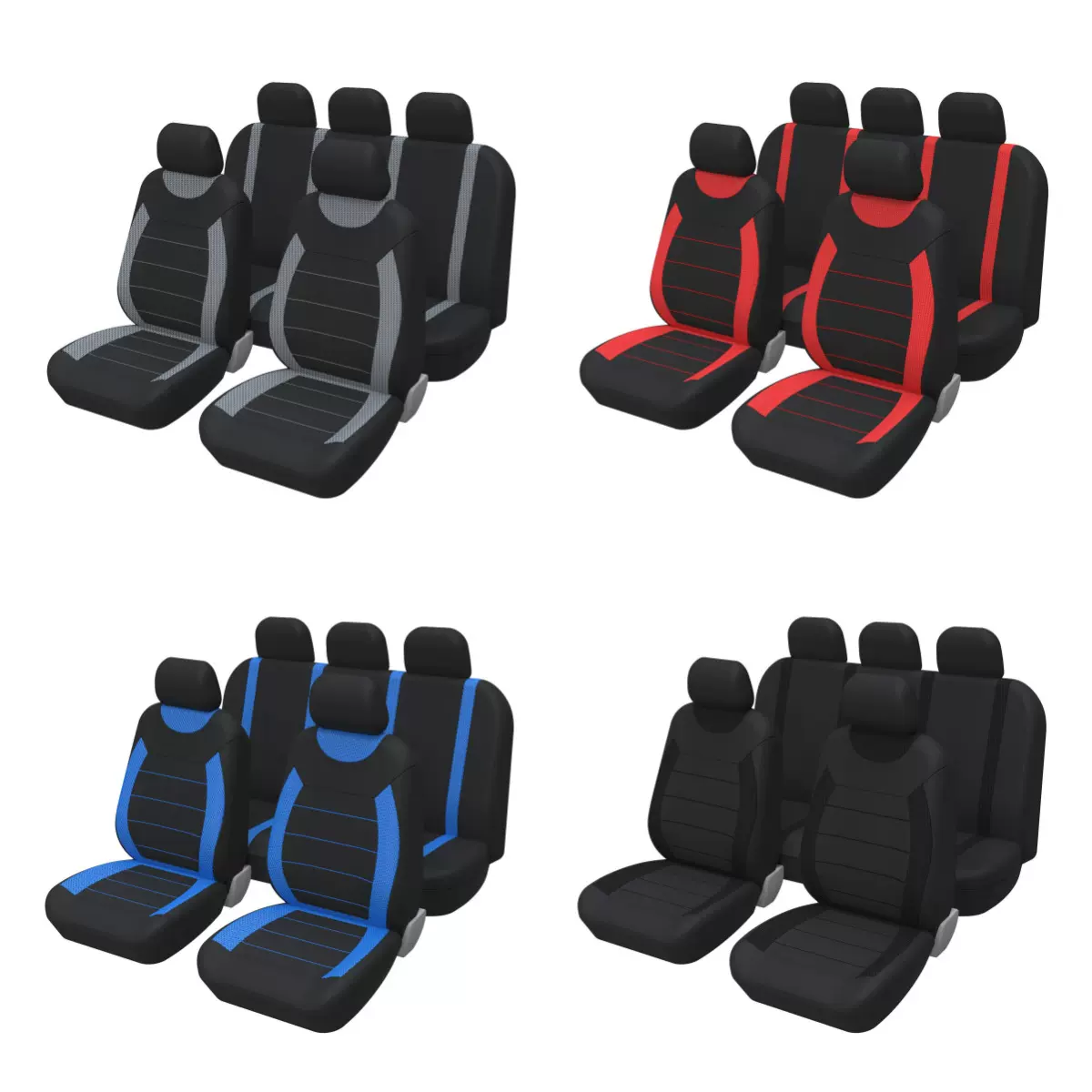 外贸汽车座椅套通用布艺椅套内饰跨境车座椅套亚马逊现货批发0080