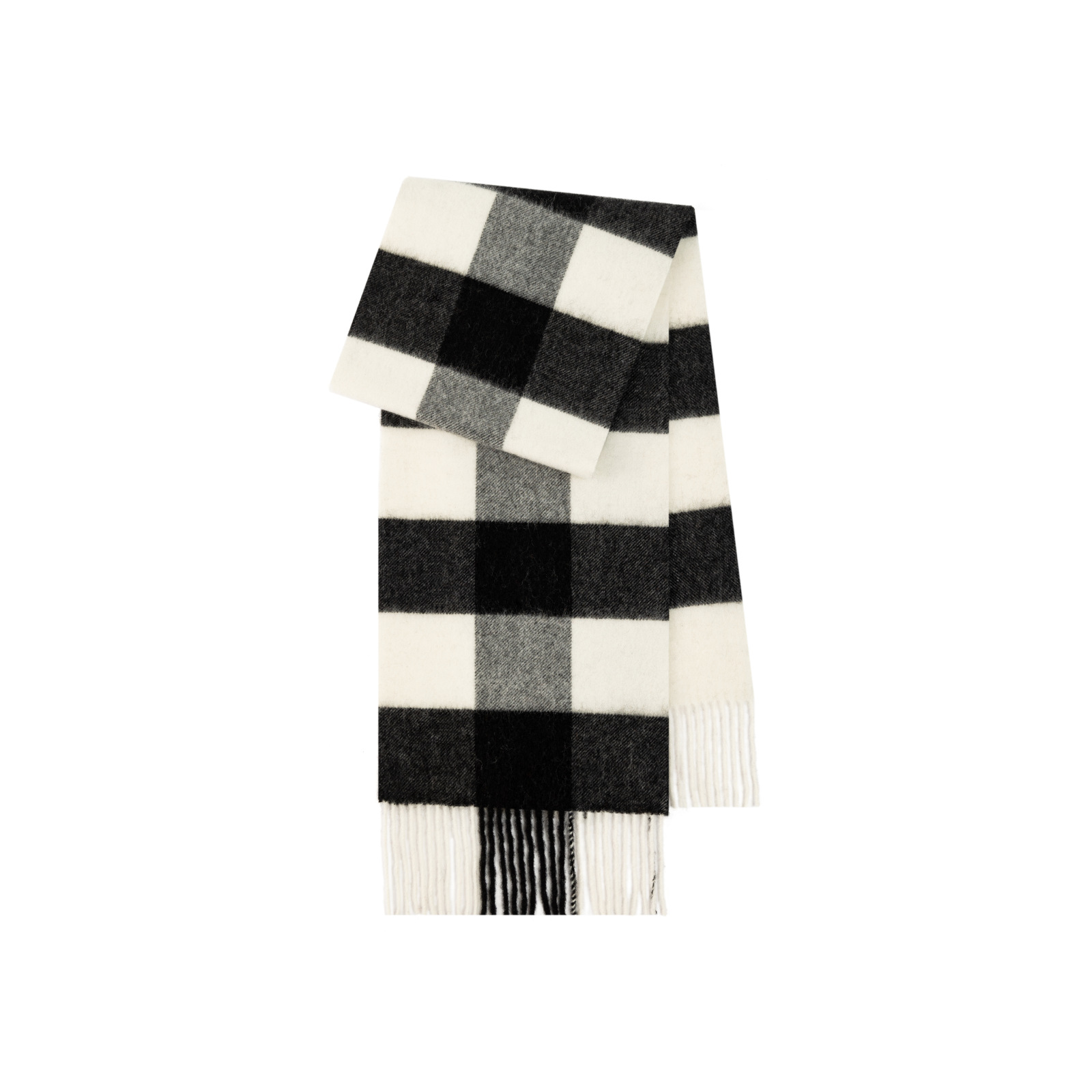 Pinzas cuidadosamente seleccionadas, bufanda 100% de lana, bufanda de ambiente coreana, color sólido, chal de mujer de alta calidad de otoño e invierno
