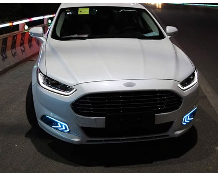 Suitable for 13-16 Ford Mondeo Daytime Running Lights, Front Fog Light Frame Modification, Special Led Turn Signal Driving Lights
