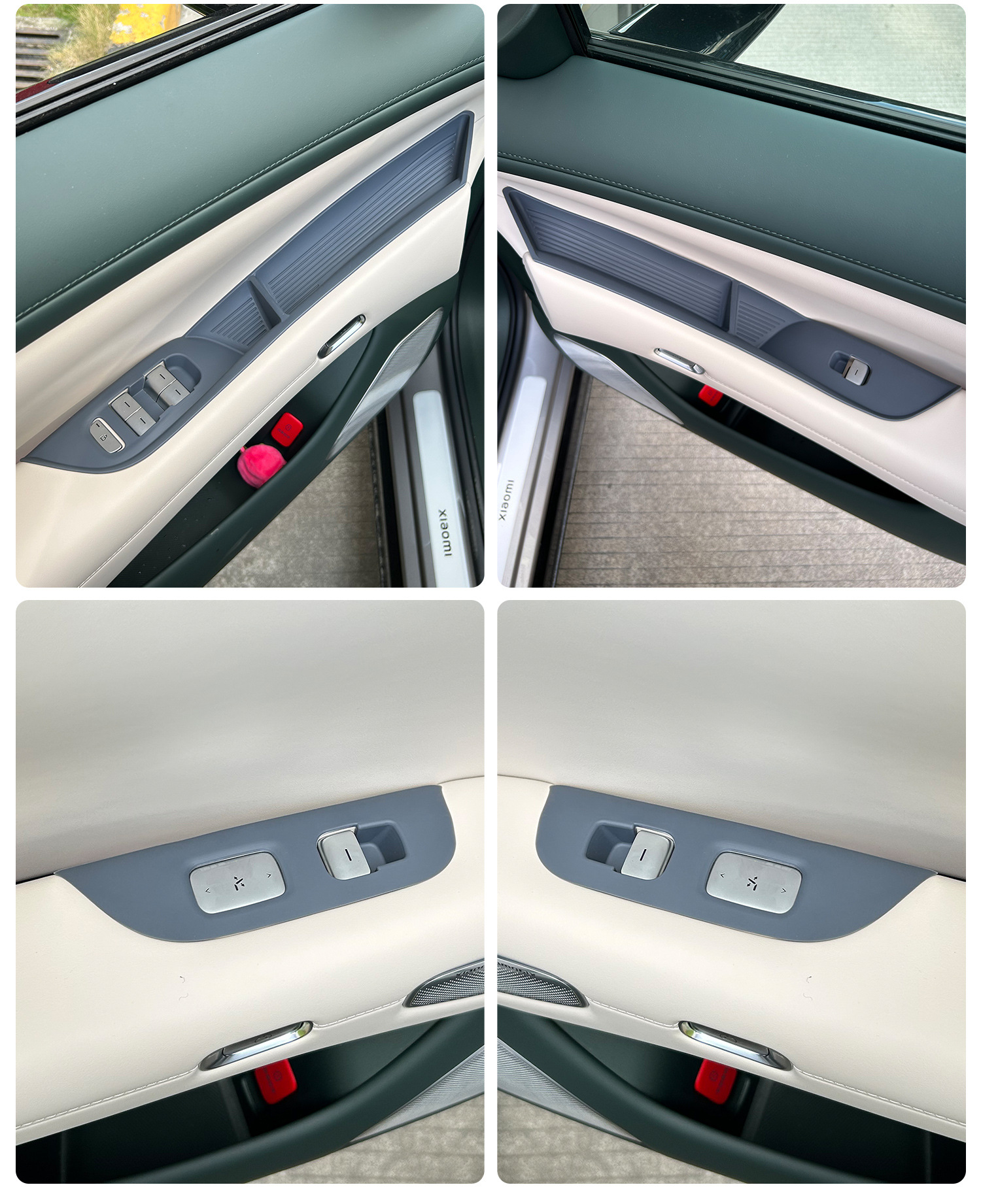 Suitable for Xiaomi Yu7 Door Window Lift Button Patch Anti-Slip Protective Panel Sticker Car Interior Storage Supplies
