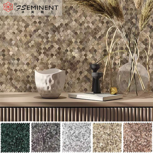 Self-Adhesive Aluminum-Plastic Panel Mosaic High and Low Surface Design 3D Stereo Wall Sticker Background Wall Aluminum-Plastic Panel Shell Patch Brick