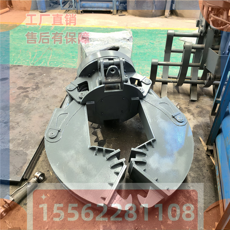 挖机旋转夹子 液压旋转夹石机 夹石机装卸夹厂家现货