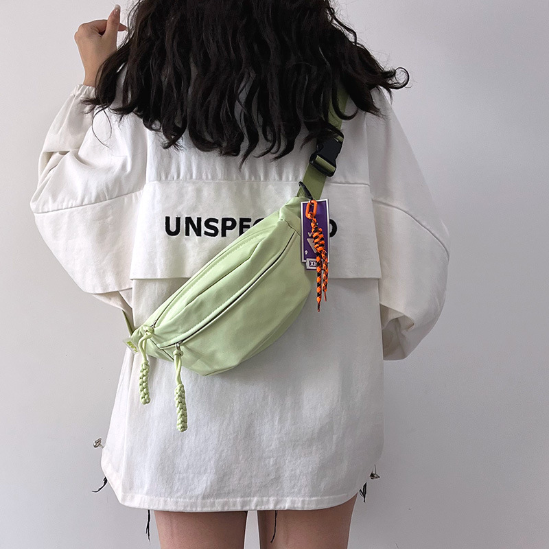 Cotton Small Bag for Women 2024 New Simple and Versatile Chest Bag for Men Large Capacity Design Student Crossbody Bag Waist Bag