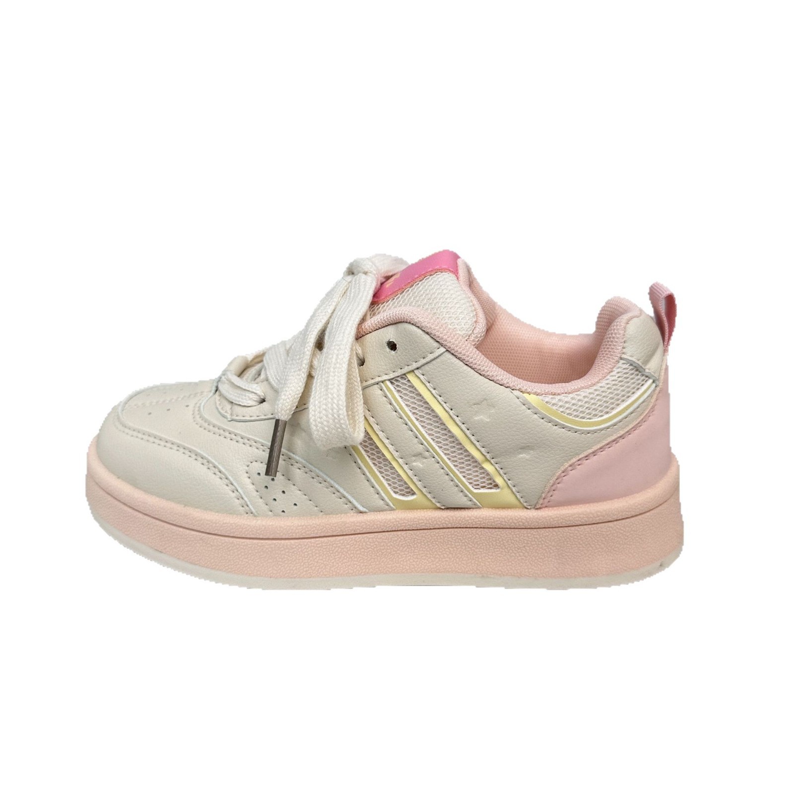 Yuanbo versión coreana de zapatos de pan de color caramelo para mujer 2025 primavera nuevas zapatillas deportivas retro zapatos blancos de moda para el cabello