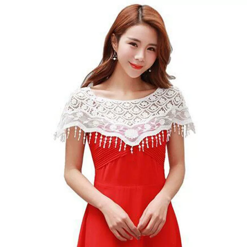 Lace cloak, summer jacket, vest sleevless, Korean style