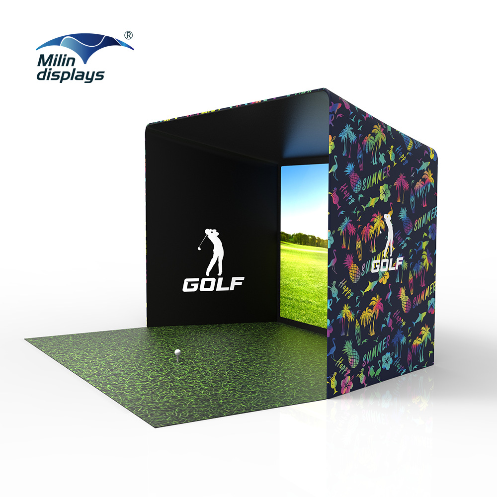 新款室内高尔夫设备练习模拟器可印logo