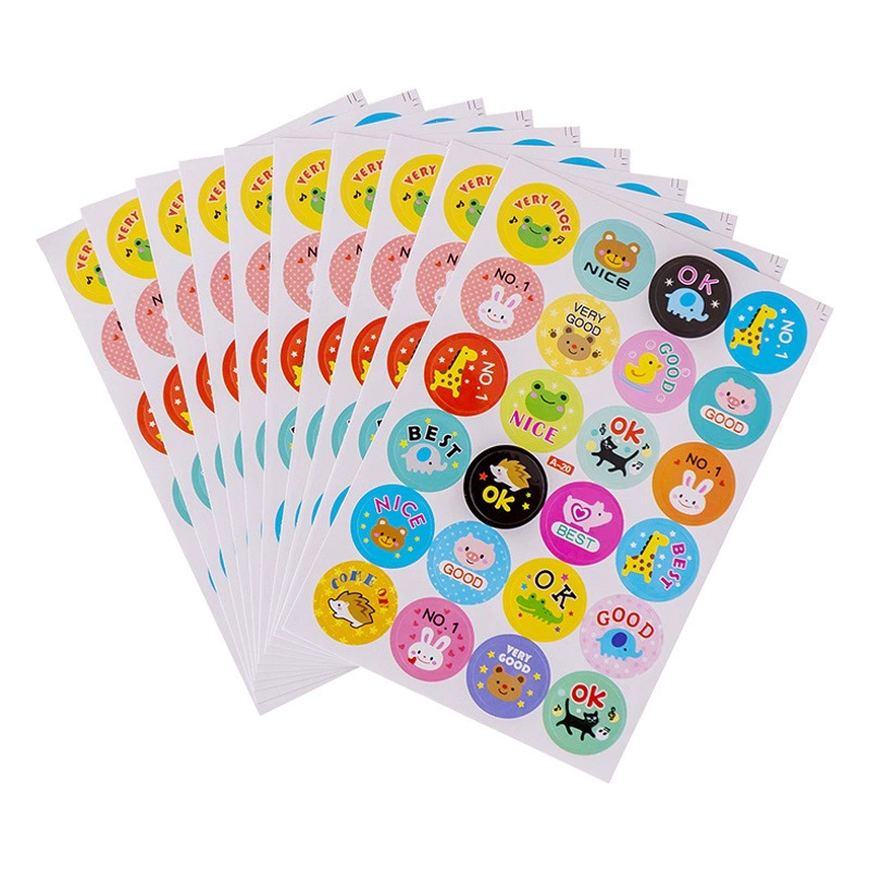 Детский сад Учащиеся начальной школы Награда Мультфильм Наклейка Помощник учителя Студент Подарок Награда Канцелярские товары