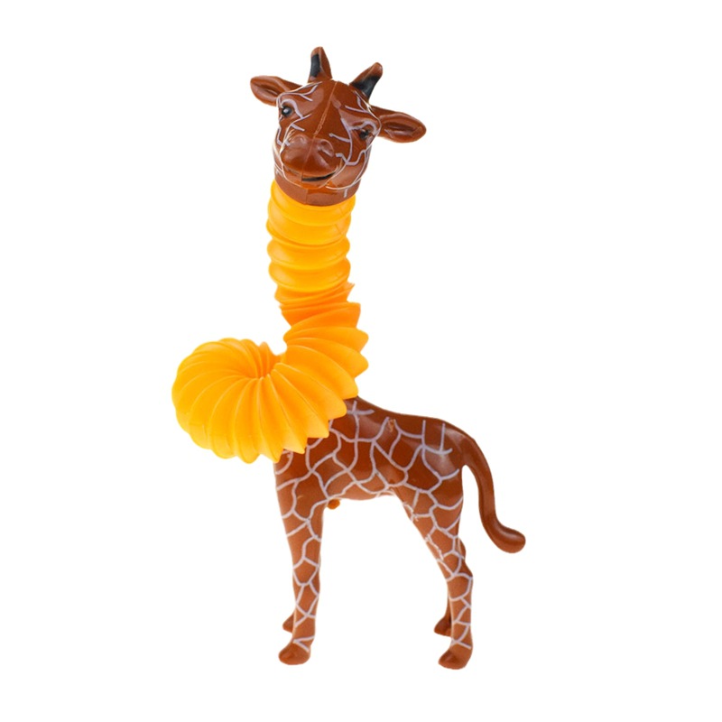 Fashion Light-emitting Extension Tube Giraffe Dog Shark Dolphin Pressure Reduction Toy 1 Piece display picture 2