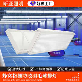 LED羽毛球场灯 室内防眩目球馆灯 蜂窝无影乒乓球篮球馆照明吊灯