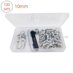 100 セット 10 ミリメートル帆テント布取り付けツール手動靴通気口バックル銅金属アイレットバックルエアアイバックル