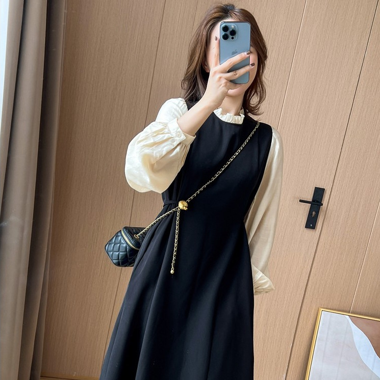 Chubby Girl plus size French socialite High sense dress 2023 early autumn new slimming light familiar Hepburn style small black dress Chubby Girl plus size French socialite High sense dress 2023 early autumn new slimming light familiar Hepburn style small black dress