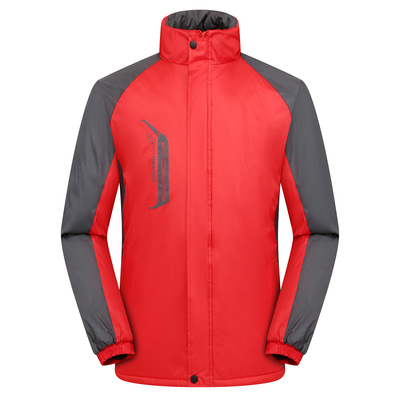 定制丝绵冲锋衣印字LOGO防风保暖男女加厚团体工作服户外外套厂服|ms