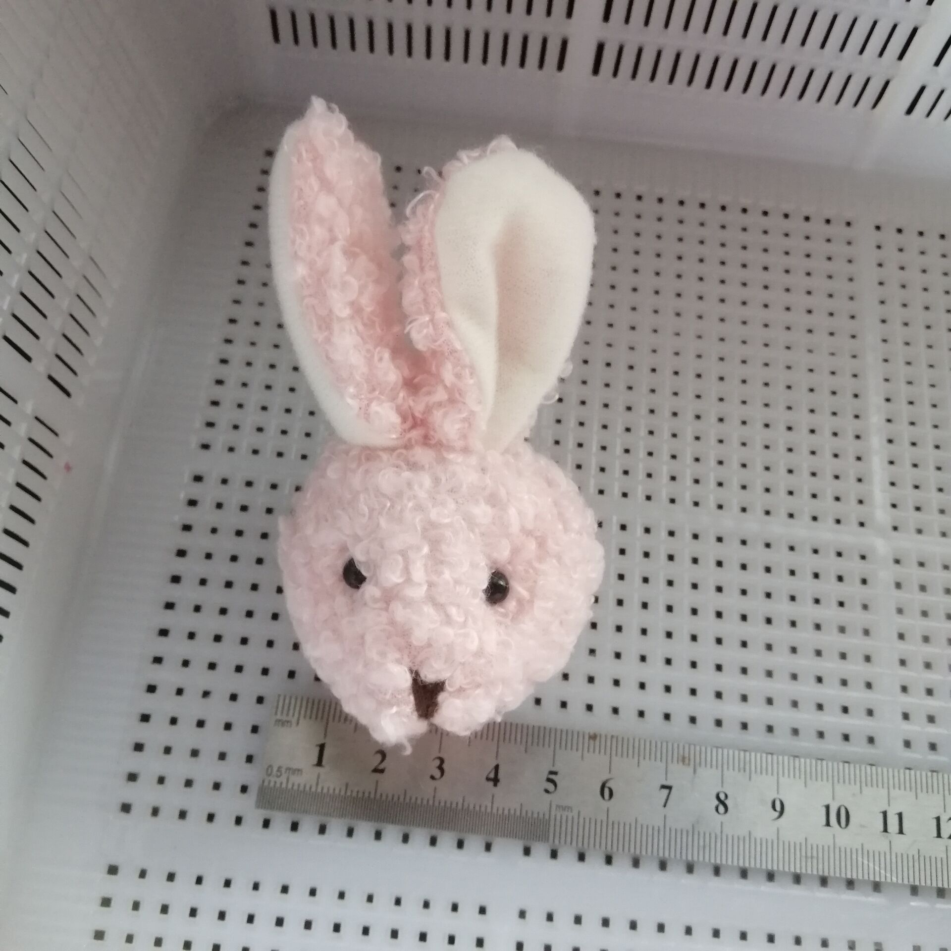 토끼 머리 5-6cm 핑크