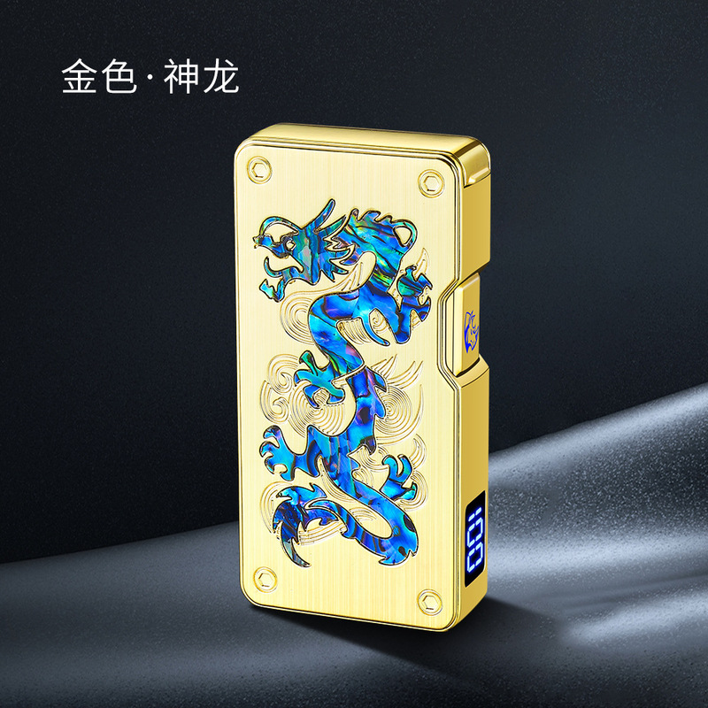 抖音货源wd907声控感应双火焰切换打火机明火焰+直冲蓝焰透明气窗|undefined
