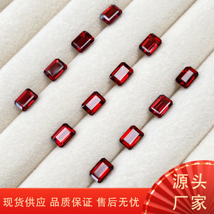 Natural Garnet Small Octagonal Cabochon Loose Stone Earrings, Rings, Pendants, Jewelry Inlays, and Accessories from Ketao Jewelry Supply