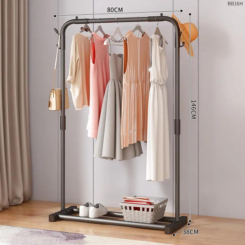 percha de ropa tipo piso para uso doméstico de alto grado colgar prendas de ropa rack varilla telescópica especial para balcón edredón