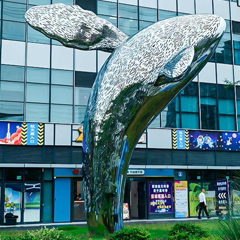Whale sculpture