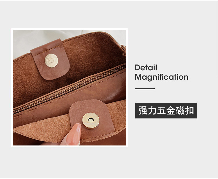 New fashionable and versatile women's single-shoulder bag and women's bag, a best-selling large-capacity bucket bun for European and American foreign trade undefined
