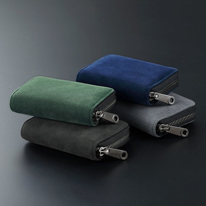 Men's Ultra-Thin Anti-Magnetic Card Holder, Men's Card Slot Leather Multifunctional Wallet Card Case, Compact Id Card Holder