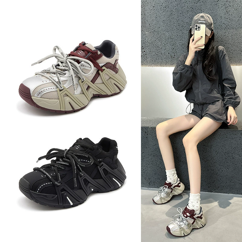 Обувь папы с толстой подошвой новая корейская версия весной 2025 года