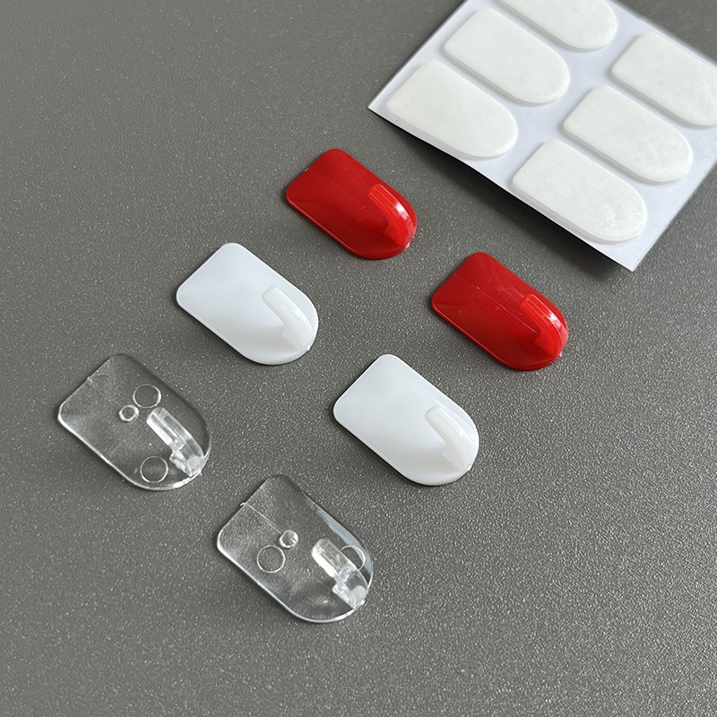 Cross-border exclusive supply of small seamless self-adhesive hooks, invisible mini plastic adhesive hooks, small hooks for keys, lanterns, and accessories Cross-border exclusive supply of small seamless self-adhesive hooks, invisible mini plastic adhesive hooks, small hooks for keys, lanterns, and accessories