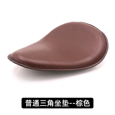 Motorcycle cushion Accessories Retrofit Retro Spring Leather - triangle-ordinary-cushion-brown