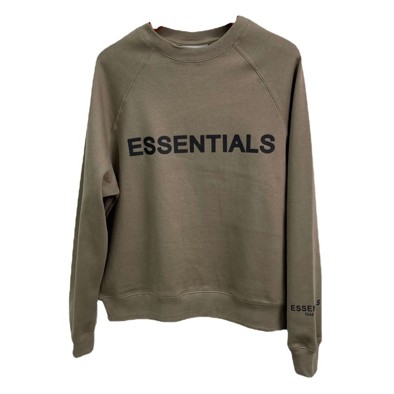 FEAR OF GOD FOG multi-thread ESSENTIALS Sudadera holgada americana con cuello redondo y forro polar, versátil para primavera para hombre