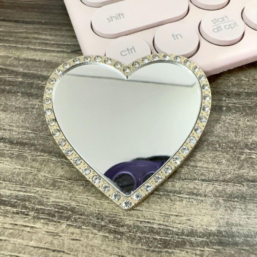 Heart-shaped, gold (with adhesive backing)