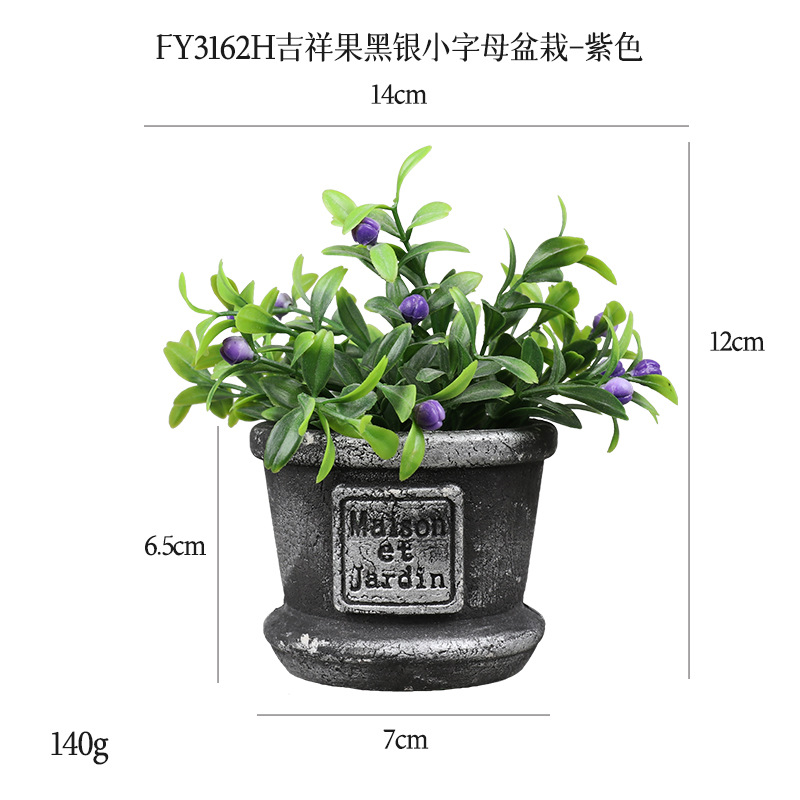 Más de 100 conjuntos de bonsáis artificiales de flores de plástico, plantas en maceta de pulpa de papel retro de gran venta transfronteriza, adornos de flores artificiales, macetas de flores falsas.