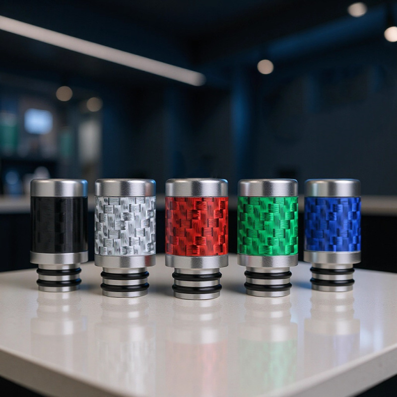 New 810 carbon fiber stainless steel cigarette holder 810 drip tip resin drip nozzle suction nozzle factory direct sales New 810 carbon fiber stainless steel cigarette holder 810 drip tip resin drip nozzle suction nozzle factory direct sales