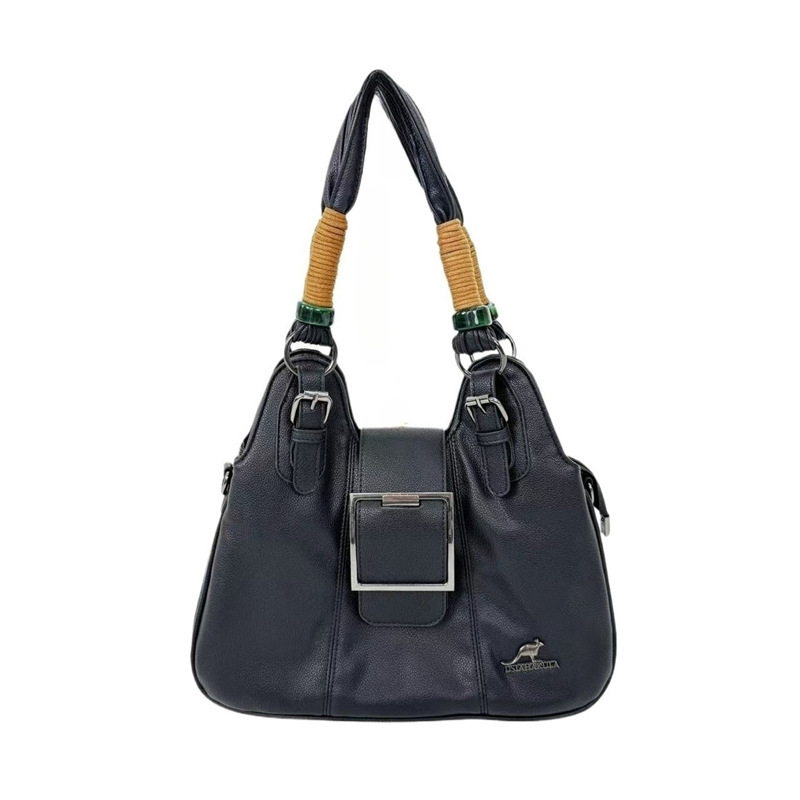 Cross-Border Exclusive Supply of Fashionable Women's Soft Leather Vegan Leather Handbags with Multiple Compartments and Storage Sections, Single Shoulder Crossbody Bag