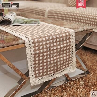 Jinhao bordado DIY mantel tela pastoral pequeño fresco rectangular mesa de café mantel cuadrado mantel