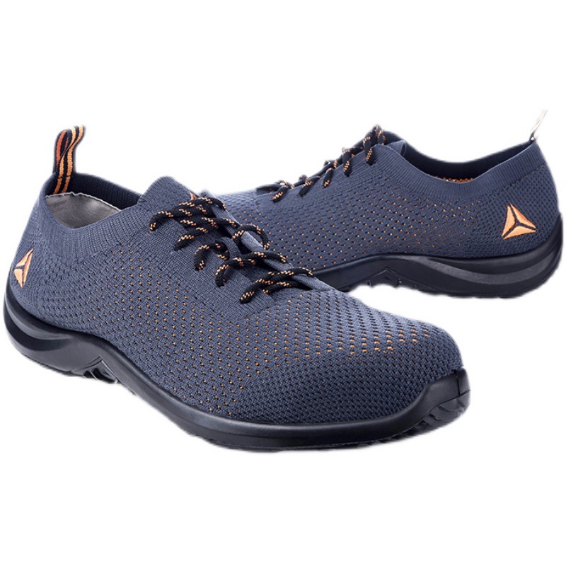 代尔塔夏季劳保鞋301228男透气轻便防砸钢头防穿刺防滑工作安全鞋