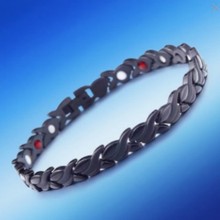 跨境热卖欧美时尚男女士可拆卸稻穗配饰磁性手链潮流小众个性手环