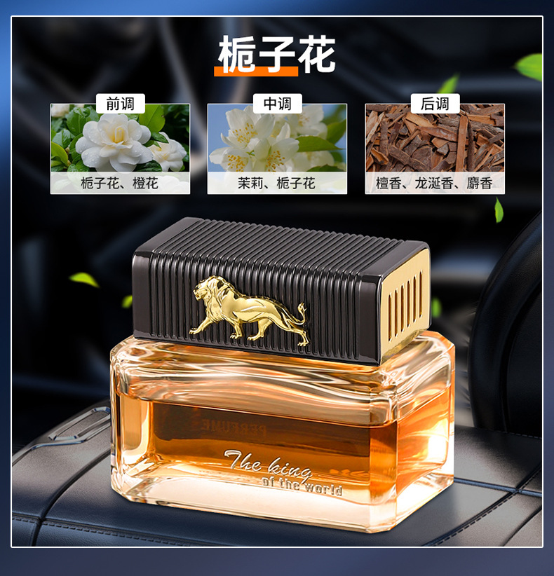 Large-Capacity Car Perfume Car Aromatherapy High-End Long-Lasting Light Fragrance Perfume Holder Central Control Instrument Panel Car Ornaments