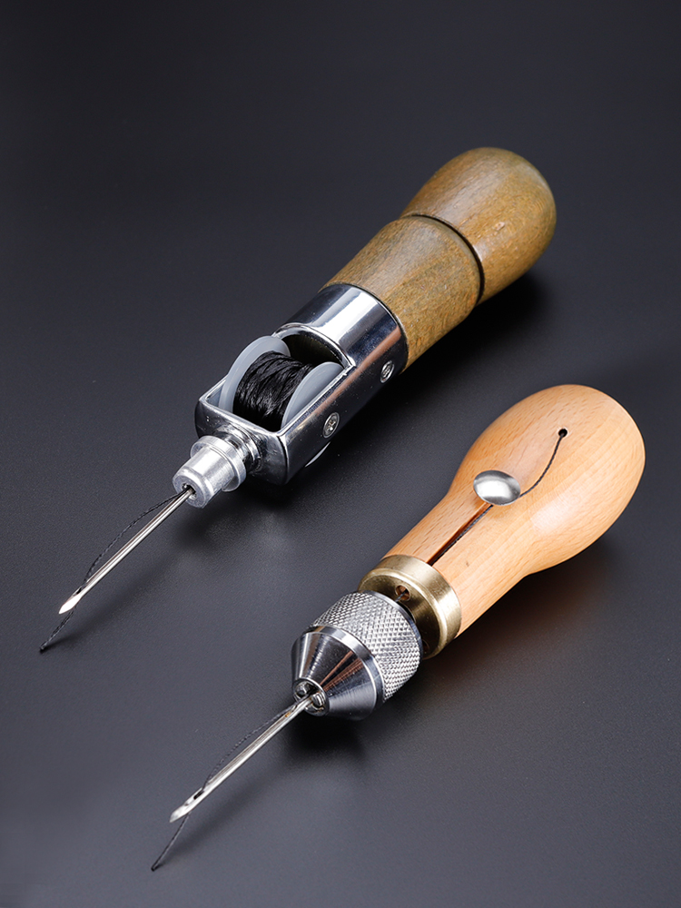 皮革手缝器皮艺皮雕DIY皮具手缝机皮包手工缝线勾线穿孔专用热销