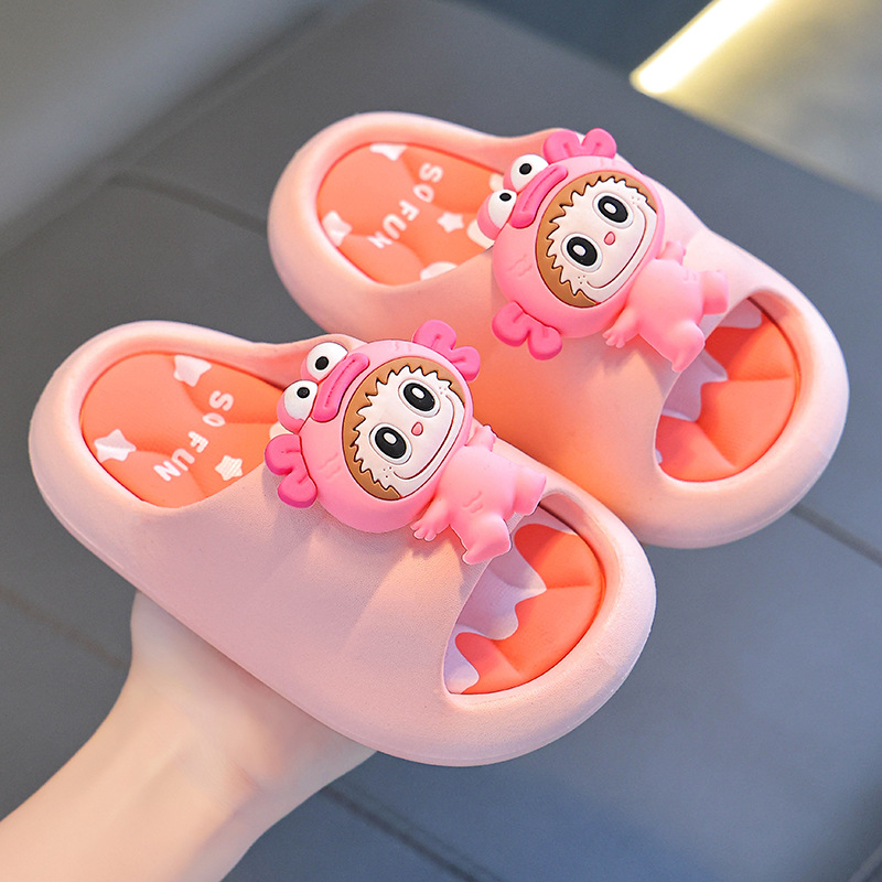 Zapatillas de verano para niños, niños y niñas, baño antideslizante con base suave, padres e hijos, niños, niños, zapatillas de playa