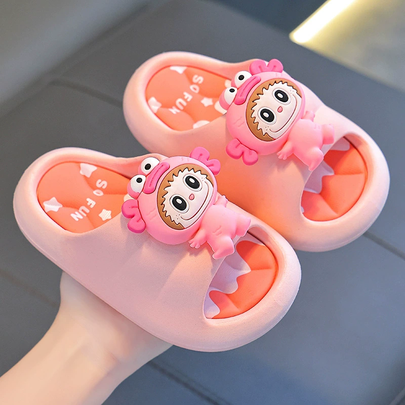 Детские холодные тапочки Летние мужчины и женщины Нескользящие мягкие подошвы в ванной комнате