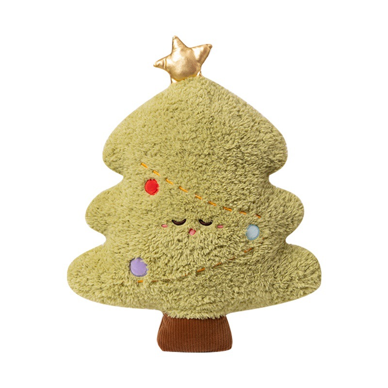 Decoración de Navidad árbol Santa muñeco de nieve alce Gingerbread hombre sofá almohada muñeca de la sala de estar regalo