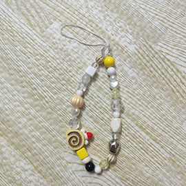 新款可爱串珠面包diy手机挂链蛋糕手腕挂绳ccd相机挂件挂饰防丢绳