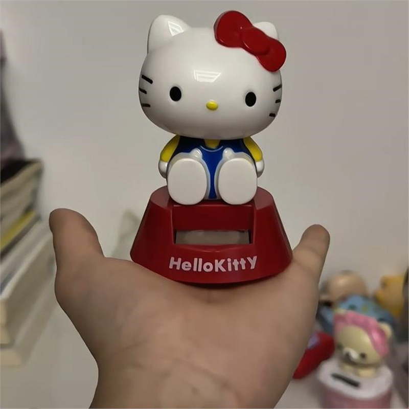 hellokitty车载饰品摆件坐姿摇头凯蒂猫太阳能汽车中控仪表台装饰|undefined