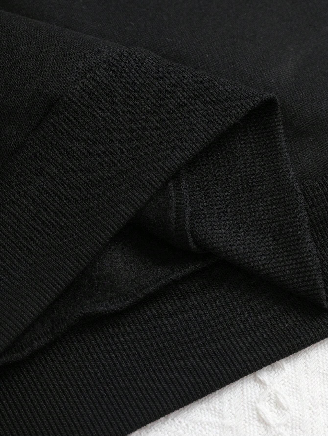 Women Casual Soft Pullover Hiking Society Printing Sweatshir