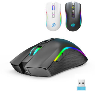 T69 2.4g Rgb Luminous Wireless Mouse Type-C Rechargeable Interface 7-Key Gaming Mouse Spot Wholesale